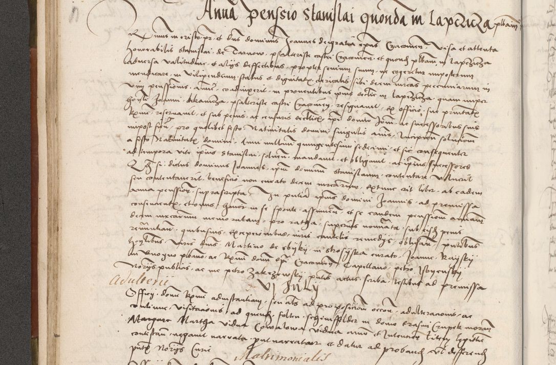 Zdjęcie nr 99 dla obiektu archiwalnego: Volumen II - um actorum episcopalium Joannis Konarski, episcopi Cracoviensis annorum sequentium: 1515, 1516, 1517, 1518, 1519, quorum indicem in dine huius voluminis videre est.