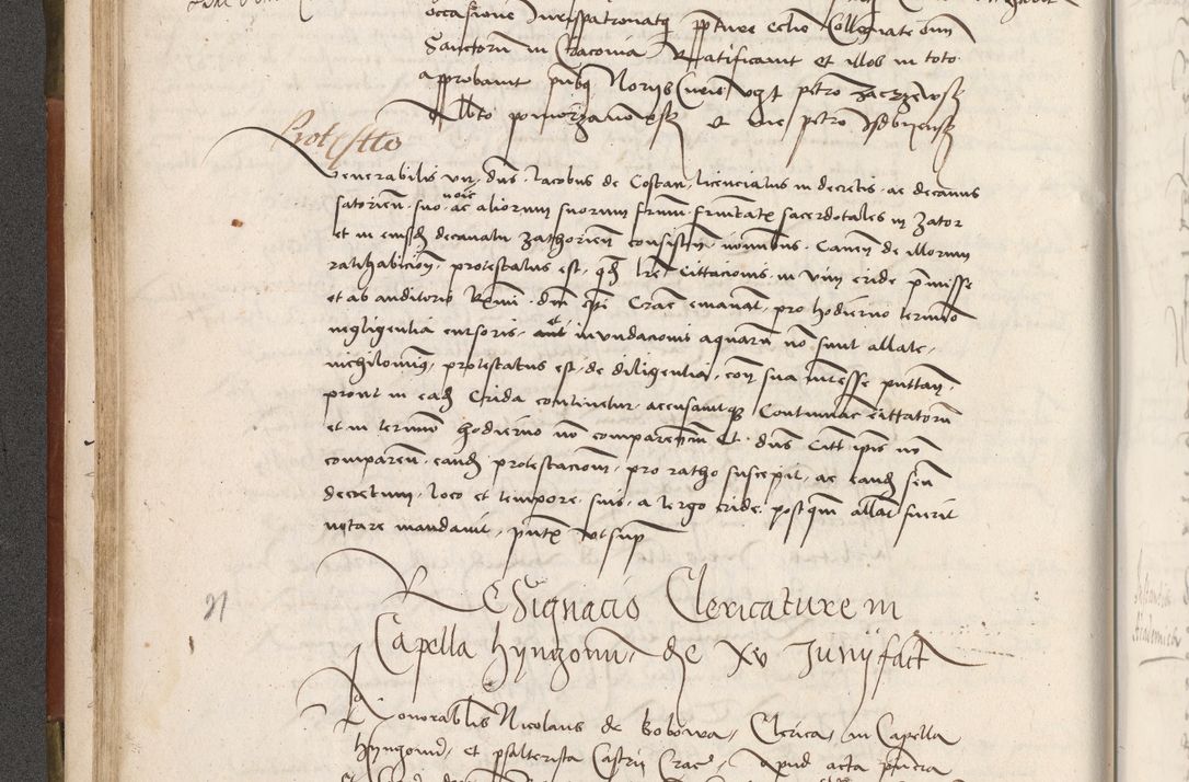Zdjęcie nr 85 dla obiektu archiwalnego: Volumen II - um actorum episcopalium Joannis Konarski, episcopi Cracoviensis annorum sequentium: 1515, 1516, 1517, 1518, 1519, quorum indicem in dine huius voluminis videre est.