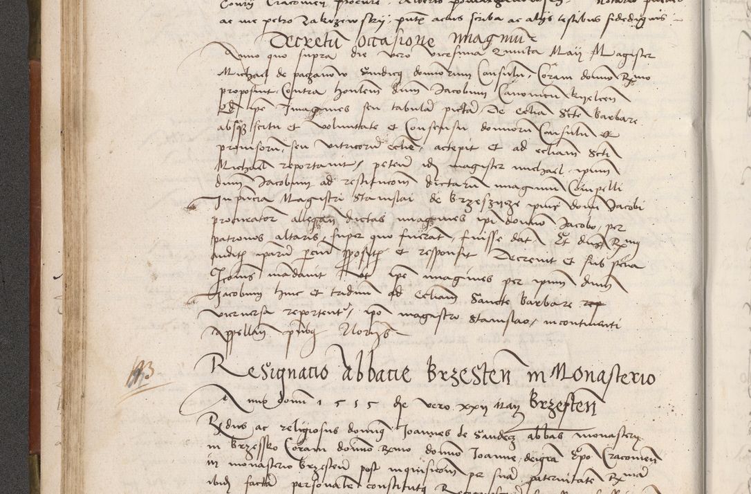 Zdjęcie nr 77 dla obiektu archiwalnego: Volumen II - um actorum episcopalium Joannis Konarski, episcopi Cracoviensis annorum sequentium: 1515, 1516, 1517, 1518, 1519, quorum indicem in dine huius voluminis videre est.