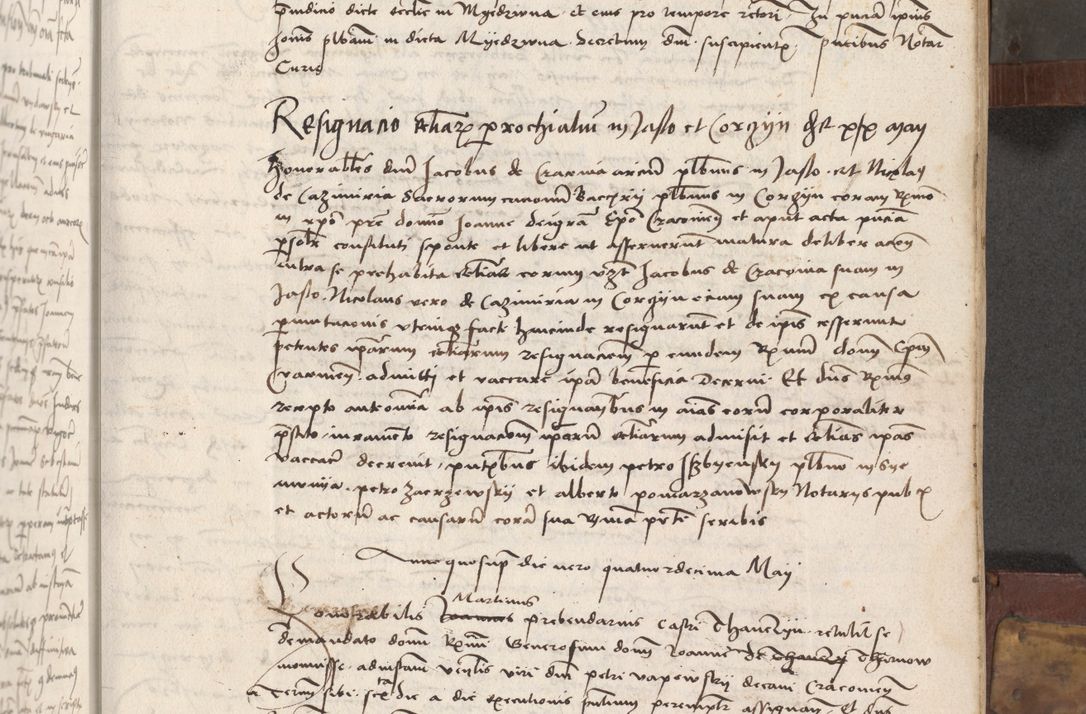 Zdjęcie nr 74 dla obiektu archiwalnego: Volumen II - um actorum episcopalium Joannis Konarski, episcopi Cracoviensis annorum sequentium: 1515, 1516, 1517, 1518, 1519, quorum indicem in dine huius voluminis videre est.