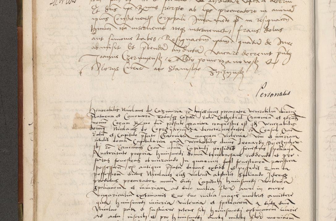 Zdjęcie nr 39 dla obiektu archiwalnego: Volumen II - um actorum episcopalium Joannis Konarski, episcopi Cracoviensis annorum sequentium: 1515, 1516, 1517, 1518, 1519, quorum indicem in dine huius voluminis videre est.