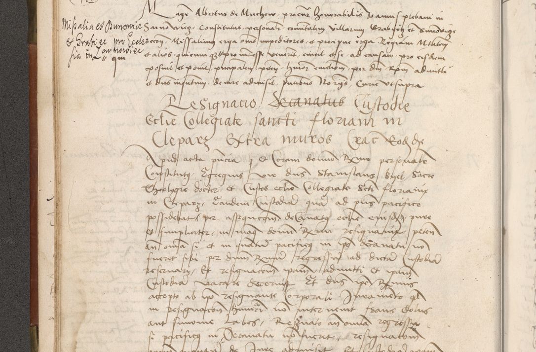 Zdjęcie nr 35 dla obiektu archiwalnego: Volumen II - um actorum episcopalium Joannis Konarski, episcopi Cracoviensis annorum sequentium: 1515, 1516, 1517, 1518, 1519, quorum indicem in dine huius voluminis videre est.