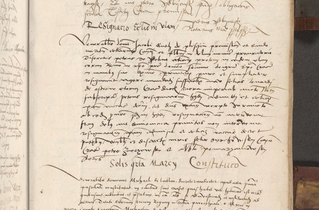 Zdjęcie nr 28 dla obiektu archiwalnego: Volumen II - um actorum episcopalium Joannis Konarski, episcopi Cracoviensis annorum sequentium: 1515, 1516, 1517, 1518, 1519, quorum indicem in dine huius voluminis videre est.