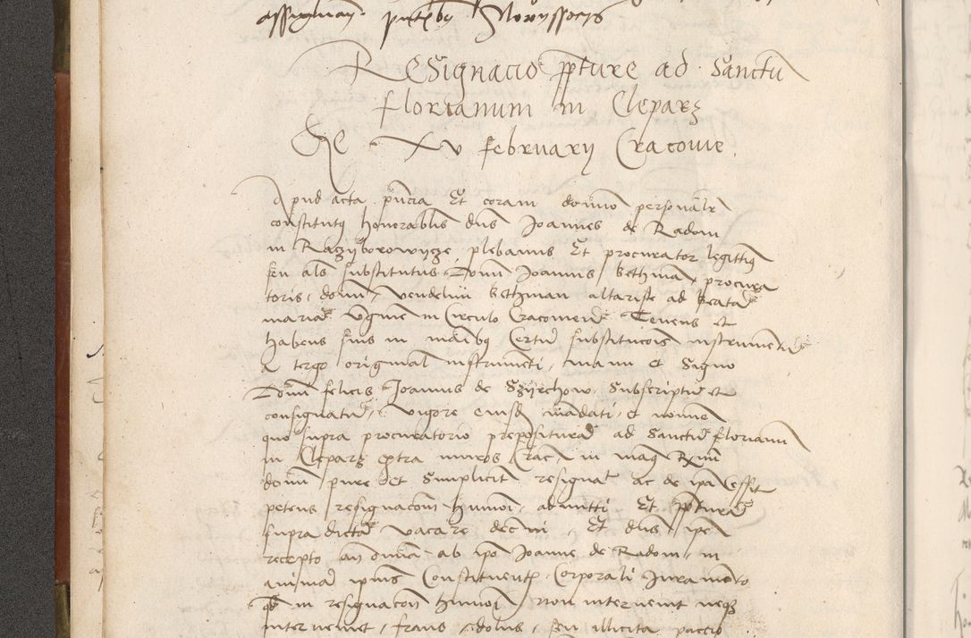 Zdjęcie nr 17 dla obiektu archiwalnego: Volumen II - um actorum episcopalium Joannis Konarski, episcopi Cracoviensis annorum sequentium: 1515, 1516, 1517, 1518, 1519, quorum indicem in dine huius voluminis videre est.