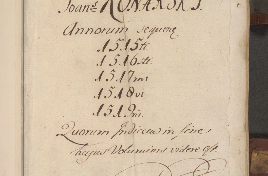 Zdjęcie nr 6 dla obiektu archiwalnego: Volumen II - um actorum episcopalium Joannis Konarski, episcopi Cracoviensis annorum sequentium: 1515, 1516, 1517, 1518, 1519, quorum indicem in dine huius voluminis videre est.