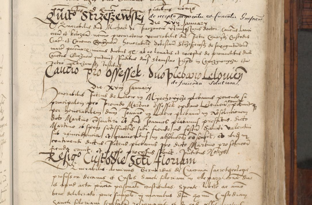 Zdjęcie nr 14 dla obiektu archiwalnego: Volumen III actorum episcopalium R.R.  Joannis Konarski episcopi Cracoviensis ex annis 18 I 1520-27 III 1524