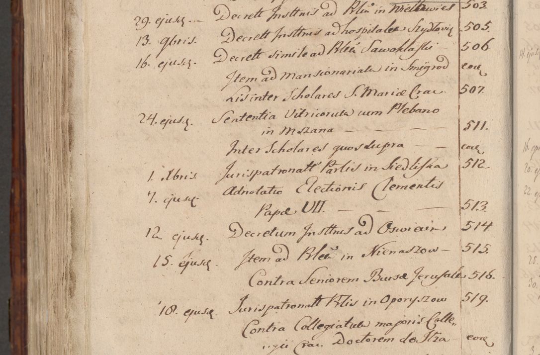 Zdjęcie nr 1124 dla obiektu archiwalnego: Volumen III actorum episcopalium R.R.  Joannis Konarski episcopi Cracoviensis ex annis 18 I 1520-27 III 1524
