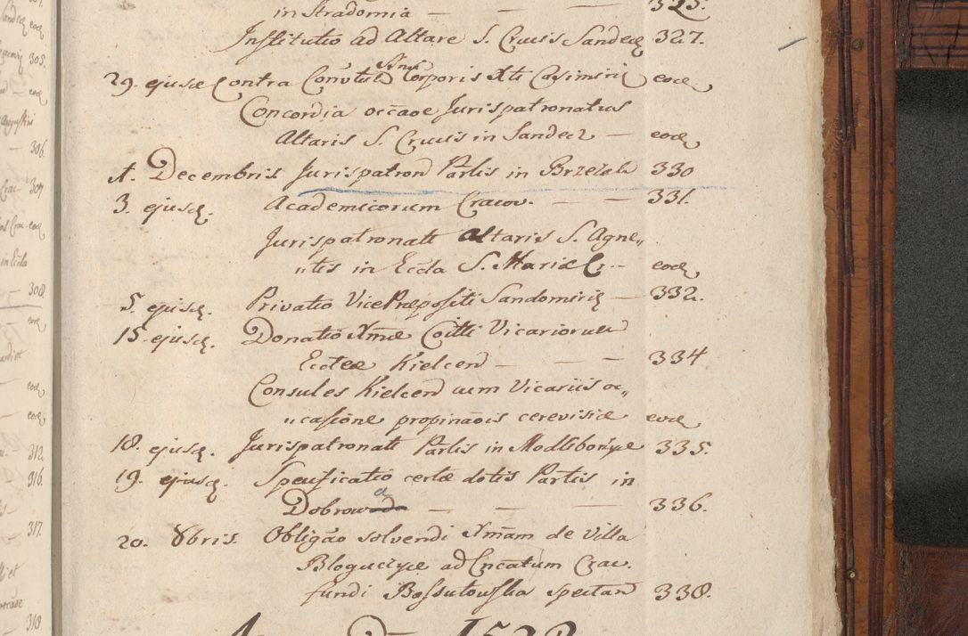 Zdjęcie nr 1117 dla obiektu archiwalnego: Volumen III actorum episcopalium R.R.  Joannis Konarski episcopi Cracoviensis ex annis 18 I 1520-27 III 1524