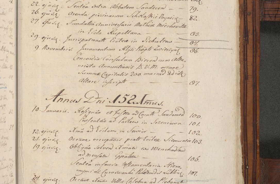 Zdjęcie nr 1107 dla obiektu archiwalnego: Volumen III actorum episcopalium R.R.  Joannis Konarski episcopi Cracoviensis ex annis 18 I 1520-27 III 1524