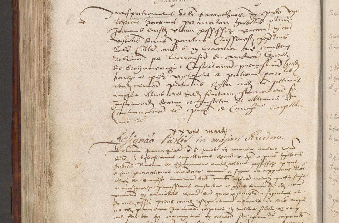 Zdjęcie nr 1104 dla obiektu archiwalnego: Volumen III actorum episcopalium R.R.  Joannis Konarski episcopi Cracoviensis ex annis 18 I 1520-27 III 1524