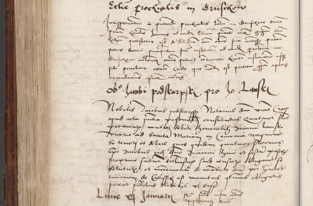 Zdjęcie nr 1030 dla obiektu archiwalnego: Volumen III actorum episcopalium R.R.  Joannis Konarski episcopi Cracoviensis ex annis 18 I 1520-27 III 1524
