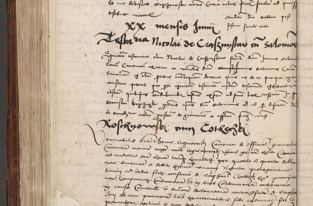 Zdjęcie nr 876 dla obiektu archiwalnego: Volumen III actorum episcopalium R.R.  Joannis Konarski episcopi Cracoviensis ex annis 18 I 1520-27 III 1524