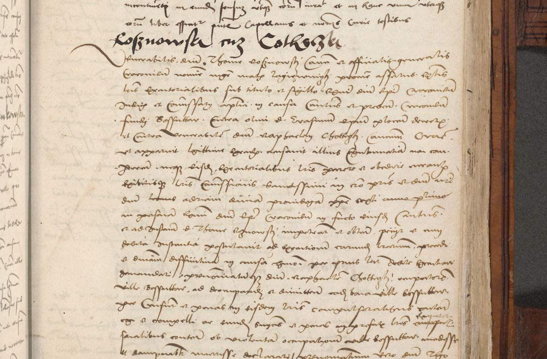 Zdjęcie nr 839 dla obiektu archiwalnego: Volumen III actorum episcopalium R.R.  Joannis Konarski episcopi Cracoviensis ex annis 18 I 1520-27 III 1524
