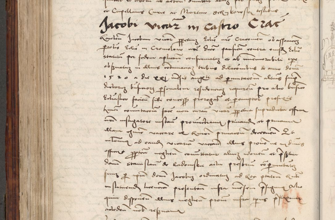 Zdjęcie nr 764 dla obiektu archiwalnego: Volumen III actorum episcopalium R.R.  Joannis Konarski episcopi Cracoviensis ex annis 18 I 1520-27 III 1524