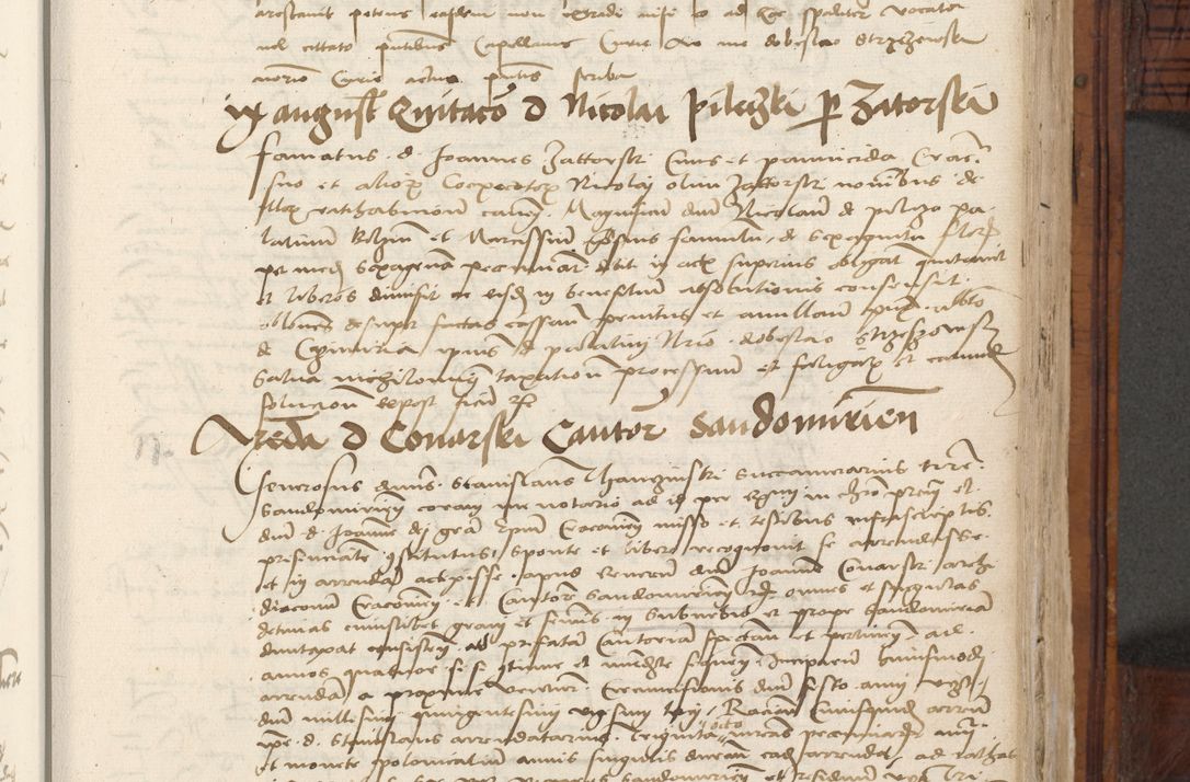 Zdjęcie nr 585 dla obiektu archiwalnego: Volumen III actorum episcopalium R.R.  Joannis Konarski episcopi Cracoviensis ex annis 18 I 1520-27 III 1524