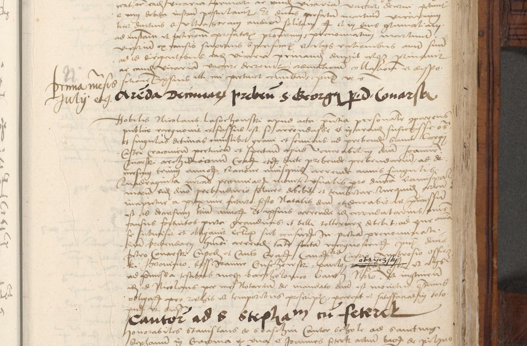Zdjęcie nr 563 dla obiektu archiwalnego: Volumen III actorum episcopalium R.R.  Joannis Konarski episcopi Cracoviensis ex annis 18 I 1520-27 III 1524