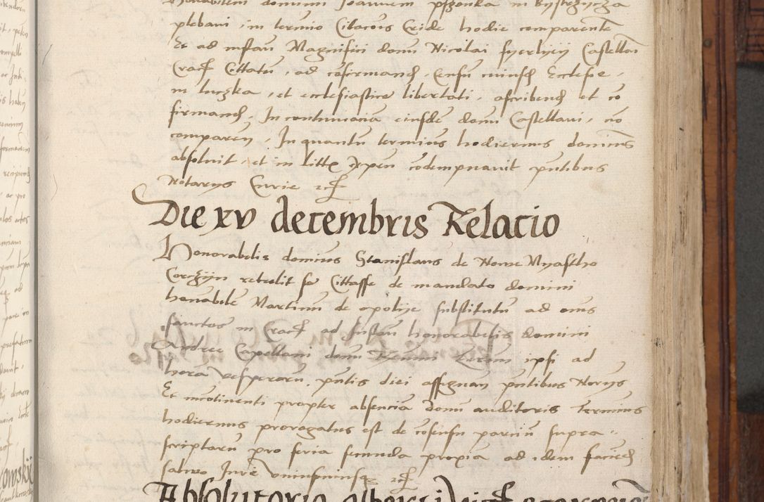 Zdjęcie nr 417 dla obiektu archiwalnego: Volumen III actorum episcopalium R.R.  Joannis Konarski episcopi Cracoviensis ex annis 18 I 1520-27 III 1524