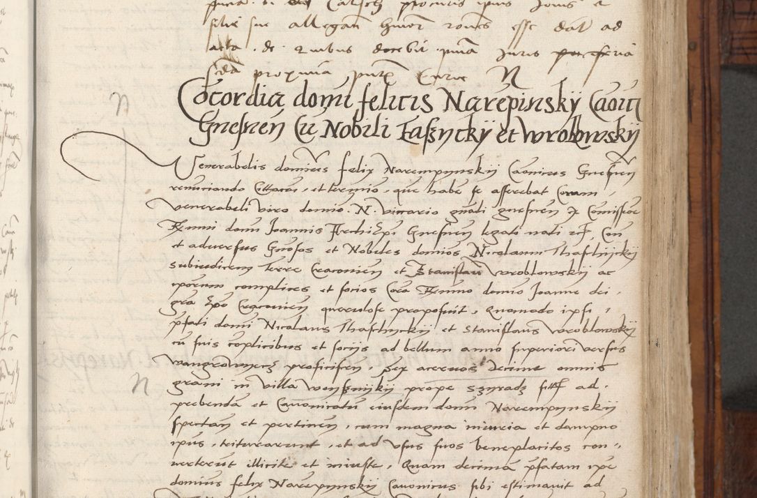 Zdjęcie nr 343 dla obiektu archiwalnego: Volumen III actorum episcopalium R.R.  Joannis Konarski episcopi Cracoviensis ex annis 18 I 1520-27 III 1524