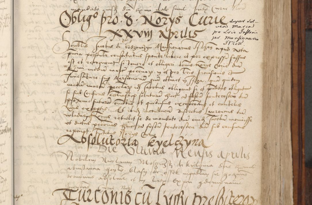 Zdjęcie nr 71 dla obiektu archiwalnego: Volumen III actorum episcopalium R.R.  Joannis Konarski episcopi Cracoviensis ex annis 18 I 1520-27 III 1524