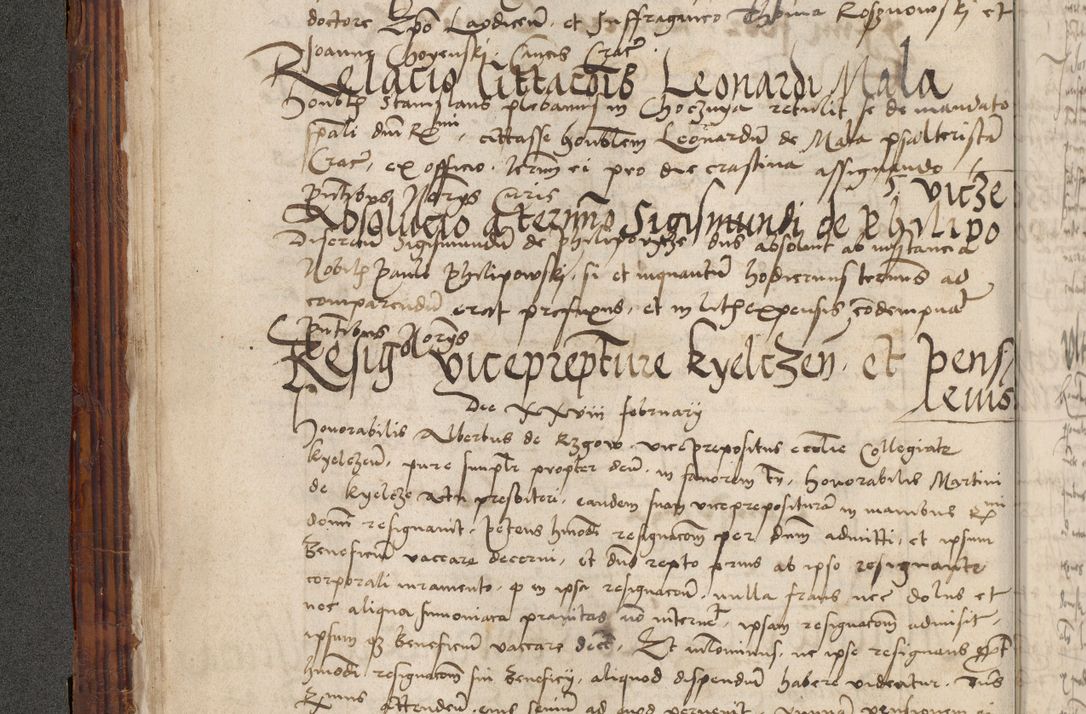 Zdjęcie nr 27 dla obiektu archiwalnego: Volumen III actorum episcopalium R.R.  Joannis Konarski episcopi Cracoviensis ex annis 18 I 1520-27 III 1524