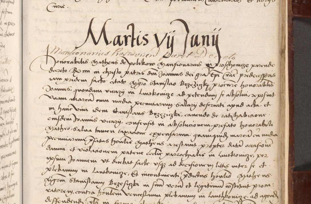 Zdjęcie nr 31 dla obiektu archiwalnego: Volumen I-um actorum coram R. D. Petro Tomicki, episcopo Cracoviensi et Regni Poloniae Vicecancellario, annoru 1524 a mense Aprili, 1525, 1526, 1527, 1528 et 1529 inclusive, quoeum indicem ad finem eiusdem voluminis videre licet.
