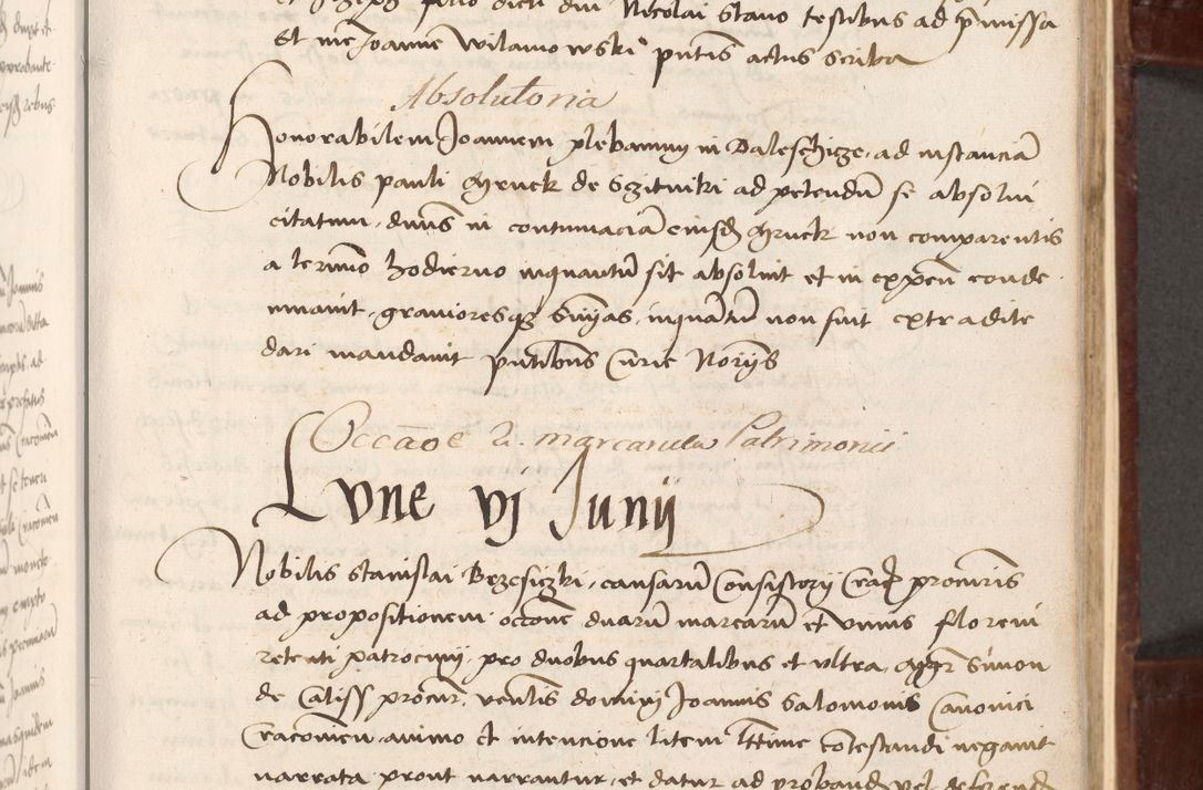 Zdjęcie nr 29 dla obiektu archiwalnego: Volumen I-um actorum coram R. D. Petro Tomicki, episcopo Cracoviensi et Regni Poloniae Vicecancellario, annoru 1524 a mense Aprili, 1525, 1526, 1527, 1528 et 1529 inclusive, quoeum indicem ad finem eiusdem voluminis videre licet.