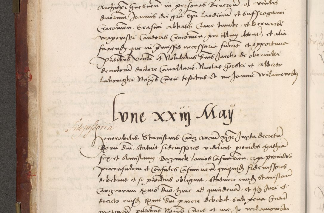 Zdjęcie nr 26 dla obiektu archiwalnego: Volumen I-um actorum coram R. D. Petro Tomicki, episcopo Cracoviensi et Regni Poloniae Vicecancellario, annoru 1524 a mense Aprili, 1525, 1526, 1527, 1528 et 1529 inclusive, quoeum indicem ad finem eiusdem voluminis videre licet.