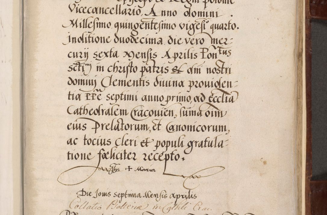 Zdjęcie nr 11 dla obiektu archiwalnego: Volumen I-um actorum coram R. D. Petro Tomicki, episcopo Cracoviensi et Regni Poloniae Vicecancellario, annoru 1524 a mense Aprili, 1525, 1526, 1527, 1528 et 1529 inclusive, quoeum indicem ad finem eiusdem voluminis videre licet.