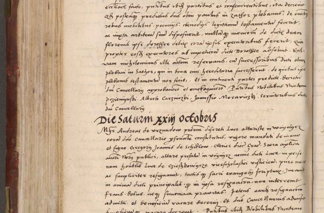 Zdjęcie nr 634 dla obiektu archiwalnego: Volumen I-um actorum coram R. D. Petro Tomicki, episcopo Cracoviensi et Regni Poloniae Vicecancellario, annoru 1524 a mense Aprili, 1525, 1526, 1527, 1528 et 1529 inclusive, quoeum indicem ad finem eiusdem voluminis videre licet.