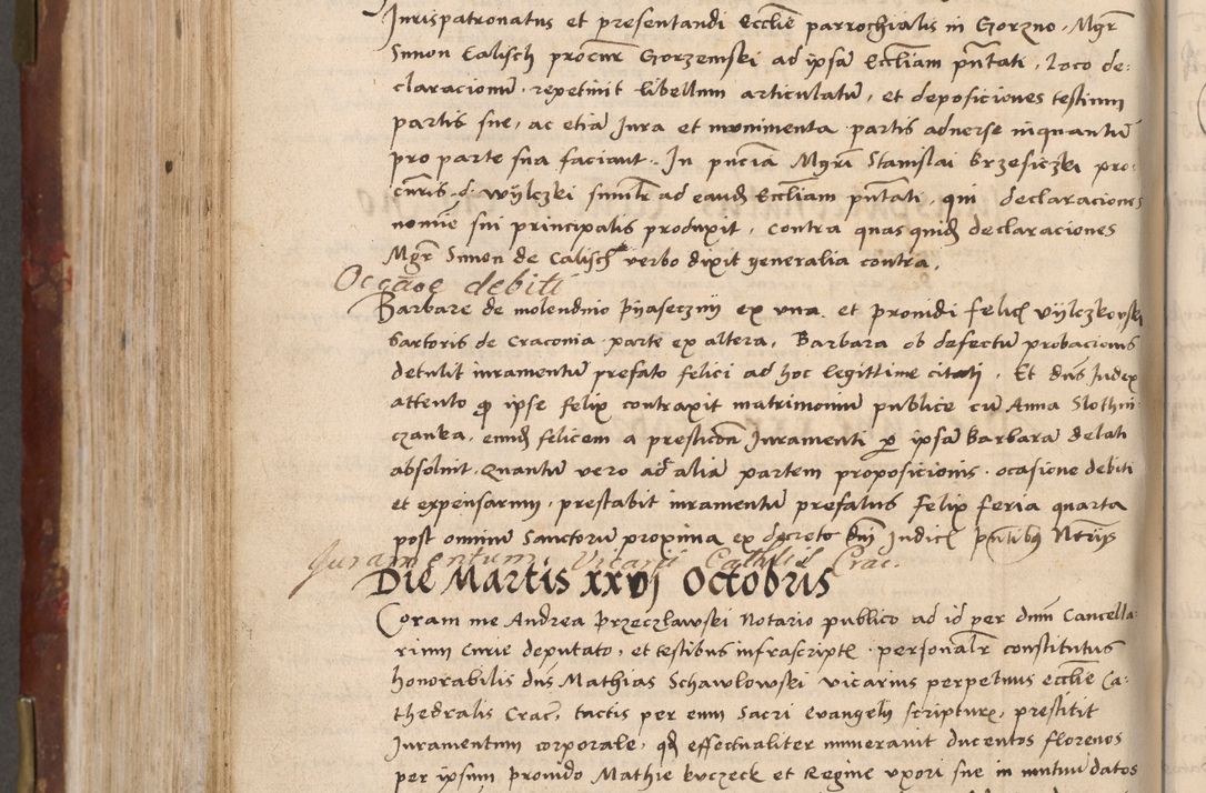 Zdjęcie nr 636 dla obiektu archiwalnego: Volumen I-um actorum coram R. D. Petro Tomicki, episcopo Cracoviensi et Regni Poloniae Vicecancellario, annoru 1524 a mense Aprili, 1525, 1526, 1527, 1528 et 1529 inclusive, quoeum indicem ad finem eiusdem voluminis videre licet.