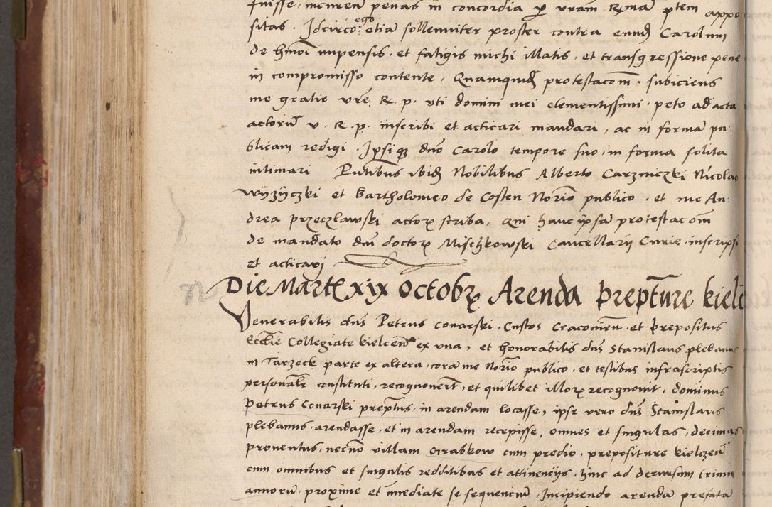 Zdjęcie nr 628 dla obiektu archiwalnego: Volumen I-um actorum coram R. D. Petro Tomicki, episcopo Cracoviensi et Regni Poloniae Vicecancellario, annoru 1524 a mense Aprili, 1525, 1526, 1527, 1528 et 1529 inclusive, quoeum indicem ad finem eiusdem voluminis videre licet.