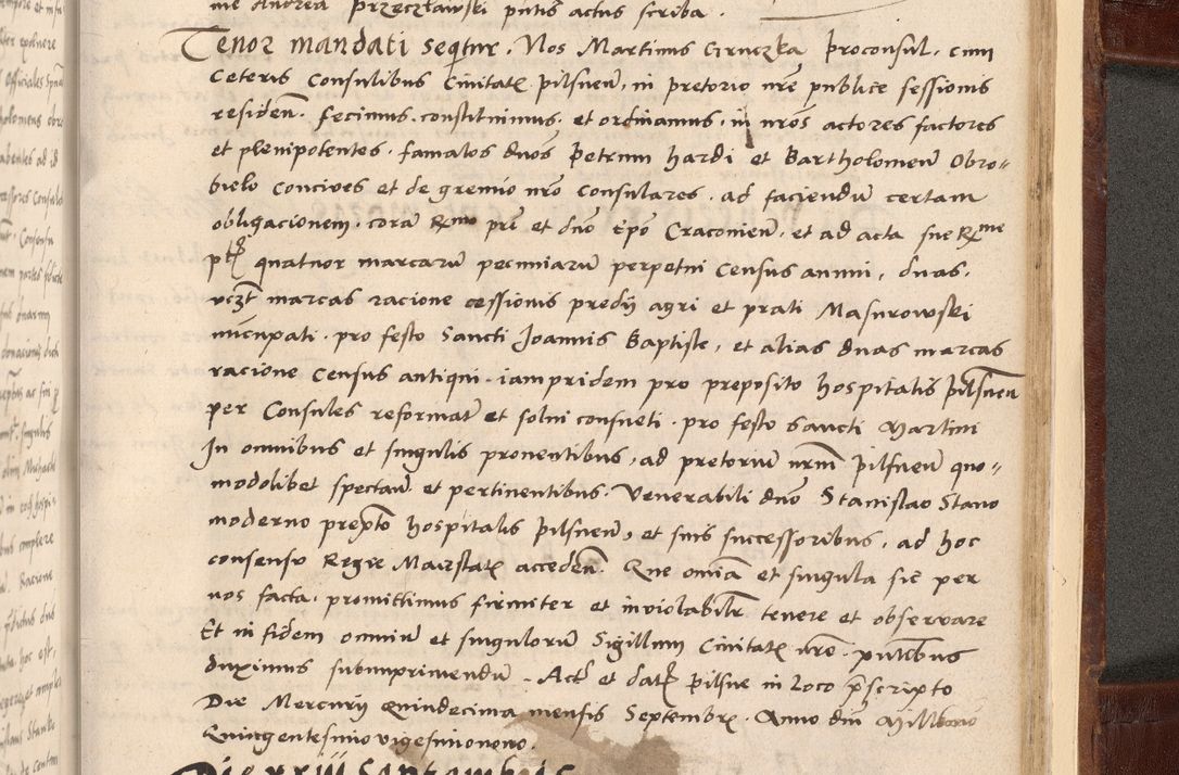 Zdjęcie nr 605 dla obiektu archiwalnego: Volumen I-um actorum coram R. D. Petro Tomicki, episcopo Cracoviensi et Regni Poloniae Vicecancellario, annoru 1524 a mense Aprili, 1525, 1526, 1527, 1528 et 1529 inclusive, quoeum indicem ad finem eiusdem voluminis videre licet.