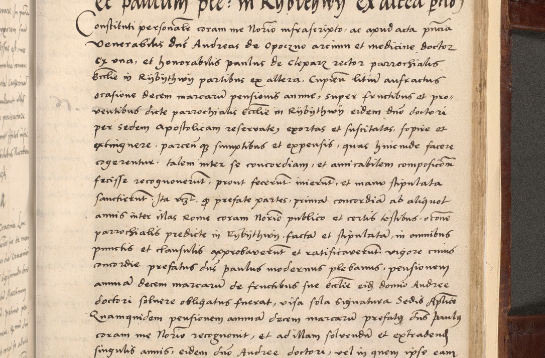 Zdjęcie nr 599 dla obiektu archiwalnego: Volumen I-um actorum coram R. D. Petro Tomicki, episcopo Cracoviensi et Regni Poloniae Vicecancellario, annoru 1524 a mense Aprili, 1525, 1526, 1527, 1528 et 1529 inclusive, quoeum indicem ad finem eiusdem voluminis videre licet.