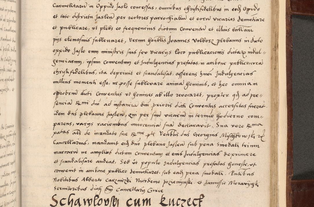 Zdjęcie nr 597 dla obiektu archiwalnego: Volumen I-um actorum coram R. D. Petro Tomicki, episcopo Cracoviensi et Regni Poloniae Vicecancellario, annoru 1524 a mense Aprili, 1525, 1526, 1527, 1528 et 1529 inclusive, quoeum indicem ad finem eiusdem voluminis videre licet.