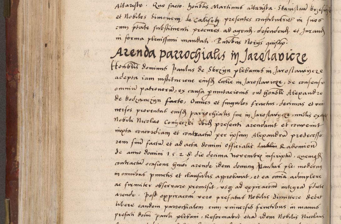 Zdjęcie nr 594 dla obiektu archiwalnego: Volumen I-um actorum coram R. D. Petro Tomicki, episcopo Cracoviensi et Regni Poloniae Vicecancellario, annoru 1524 a mense Aprili, 1525, 1526, 1527, 1528 et 1529 inclusive, quoeum indicem ad finem eiusdem voluminis videre licet.