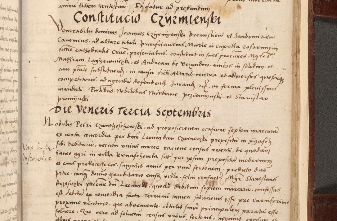 Zdjęcie nr 589 dla obiektu archiwalnego: Volumen I-um actorum coram R. D. Petro Tomicki, episcopo Cracoviensi et Regni Poloniae Vicecancellario, annoru 1524 a mense Aprili, 1525, 1526, 1527, 1528 et 1529 inclusive, quoeum indicem ad finem eiusdem voluminis videre licet.
