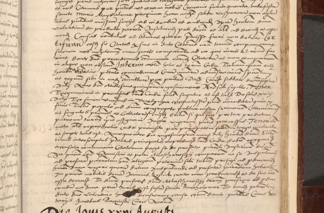 Zdjęcie nr 583 dla obiektu archiwalnego: Volumen I-um actorum coram R. D. Petro Tomicki, episcopo Cracoviensi et Regni Poloniae Vicecancellario, annoru 1524 a mense Aprili, 1525, 1526, 1527, 1528 et 1529 inclusive, quoeum indicem ad finem eiusdem voluminis videre licet.