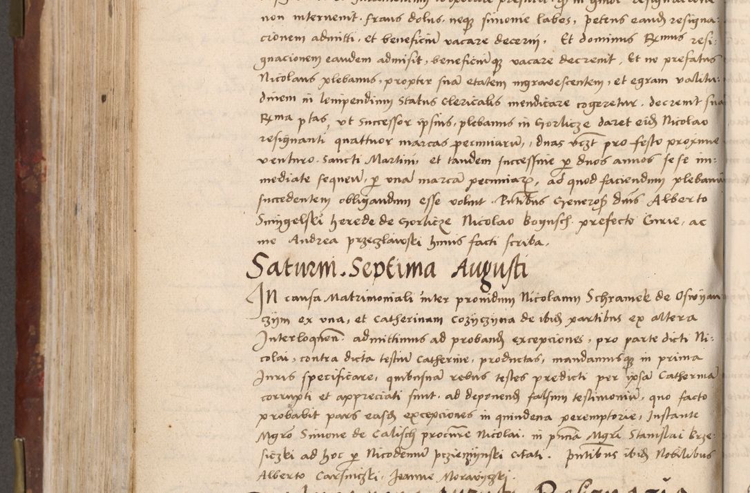 Zdjęcie nr 576 dla obiektu archiwalnego: Volumen I-um actorum coram R. D. Petro Tomicki, episcopo Cracoviensi et Regni Poloniae Vicecancellario, annoru 1524 a mense Aprili, 1525, 1526, 1527, 1528 et 1529 inclusive, quoeum indicem ad finem eiusdem voluminis videre licet.