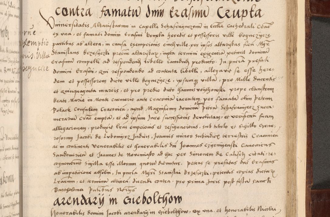 Zdjęcie nr 567 dla obiektu archiwalnego: Volumen I-um actorum coram R. D. Petro Tomicki, episcopo Cracoviensi et Regni Poloniae Vicecancellario, annoru 1524 a mense Aprili, 1525, 1526, 1527, 1528 et 1529 inclusive, quoeum indicem ad finem eiusdem voluminis videre licet.