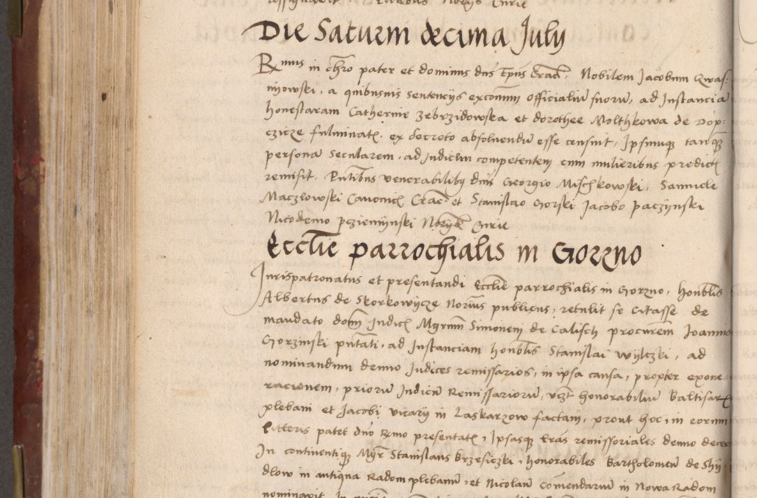 Zdjęcie nr 568 dla obiektu archiwalnego: Volumen I-um actorum coram R. D. Petro Tomicki, episcopo Cracoviensi et Regni Poloniae Vicecancellario, annoru 1524 a mense Aprili, 1525, 1526, 1527, 1528 et 1529 inclusive, quoeum indicem ad finem eiusdem voluminis videre licet.