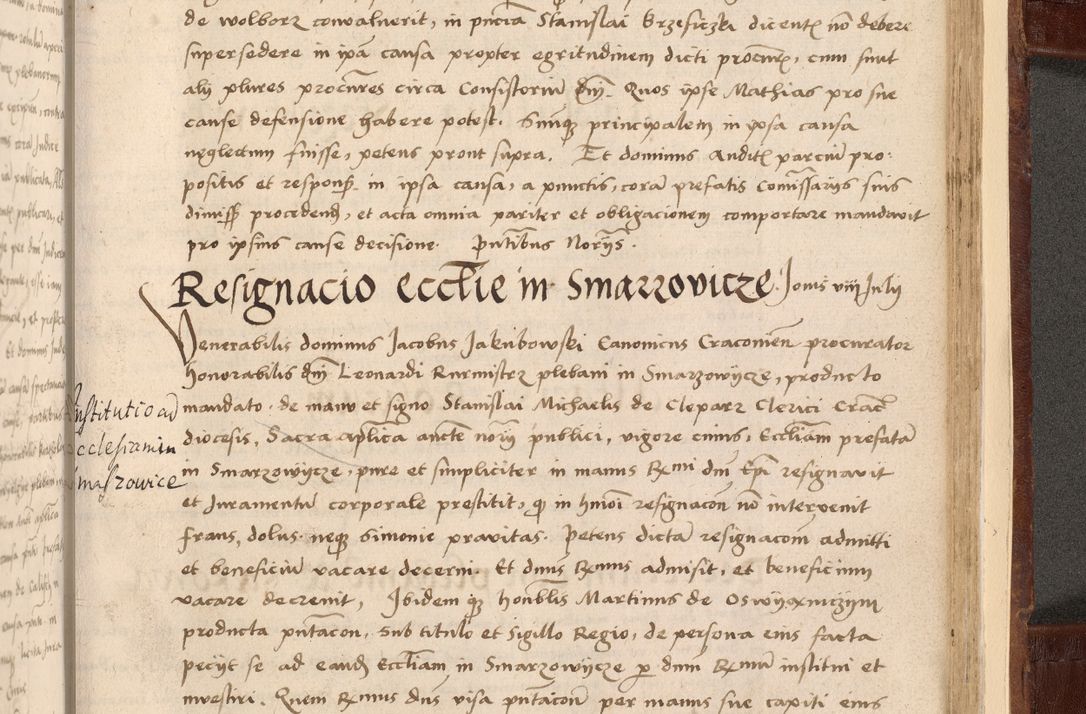 Zdjęcie nr 565 dla obiektu archiwalnego: Volumen I-um actorum coram R. D. Petro Tomicki, episcopo Cracoviensi et Regni Poloniae Vicecancellario, annoru 1524 a mense Aprili, 1525, 1526, 1527, 1528 et 1529 inclusive, quoeum indicem ad finem eiusdem voluminis videre licet.