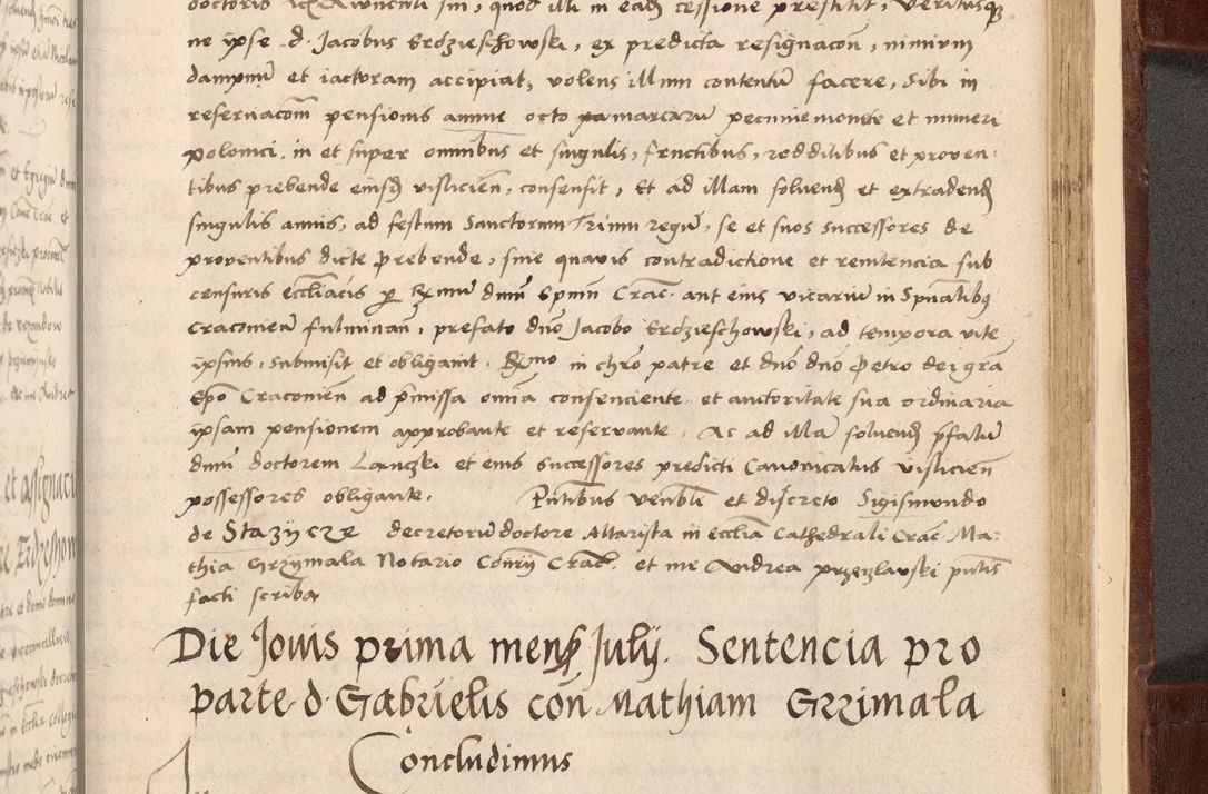 Zdjęcie nr 559 dla obiektu archiwalnego: Volumen I-um actorum coram R. D. Petro Tomicki, episcopo Cracoviensi et Regni Poloniae Vicecancellario, annoru 1524 a mense Aprili, 1525, 1526, 1527, 1528 et 1529 inclusive, quoeum indicem ad finem eiusdem voluminis videre licet.