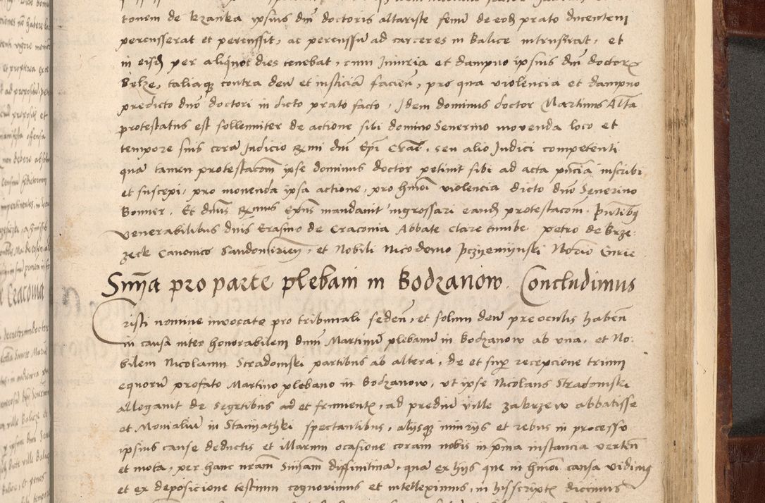 Zdjęcie nr 557 dla obiektu archiwalnego: Volumen I-um actorum coram R. D. Petro Tomicki, episcopo Cracoviensi et Regni Poloniae Vicecancellario, annoru 1524 a mense Aprili, 1525, 1526, 1527, 1528 et 1529 inclusive, quoeum indicem ad finem eiusdem voluminis videre licet.