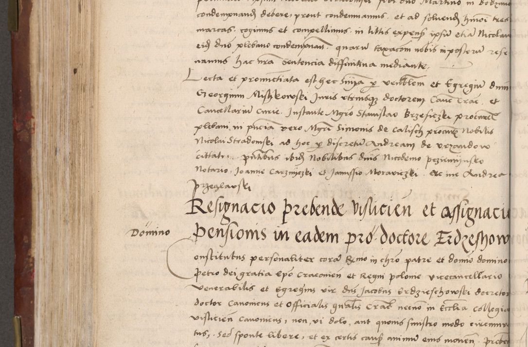 Zdjęcie nr 558 dla obiektu archiwalnego: Volumen I-um actorum coram R. D. Petro Tomicki, episcopo Cracoviensi et Regni Poloniae Vicecancellario, annoru 1524 a mense Aprili, 1525, 1526, 1527, 1528 et 1529 inclusive, quoeum indicem ad finem eiusdem voluminis videre licet.