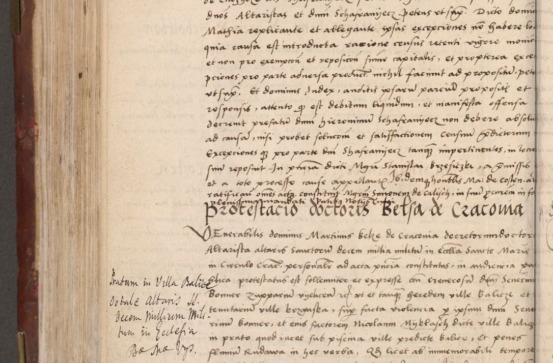 Zdjęcie nr 556 dla obiektu archiwalnego: Volumen I-um actorum coram R. D. Petro Tomicki, episcopo Cracoviensi et Regni Poloniae Vicecancellario, annoru 1524 a mense Aprili, 1525, 1526, 1527, 1528 et 1529 inclusive, quoeum indicem ad finem eiusdem voluminis videre licet.