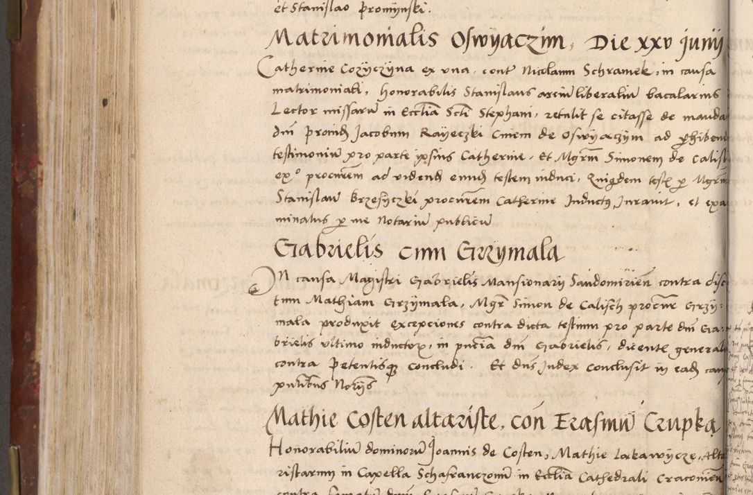 Zdjęcie nr 548 dla obiektu archiwalnego: Volumen I-um actorum coram R. D. Petro Tomicki, episcopo Cracoviensi et Regni Poloniae Vicecancellario, annoru 1524 a mense Aprili, 1525, 1526, 1527, 1528 et 1529 inclusive, quoeum indicem ad finem eiusdem voluminis videre licet.
