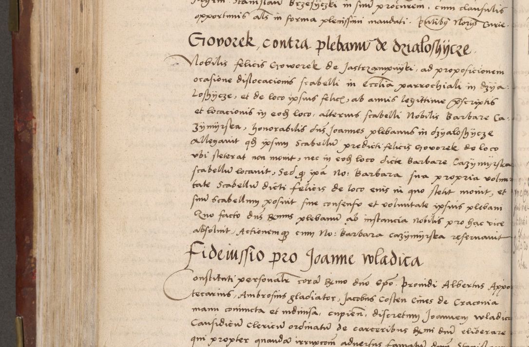 Zdjęcie nr 554 dla obiektu archiwalnego: Volumen I-um actorum coram R. D. Petro Tomicki, episcopo Cracoviensi et Regni Poloniae Vicecancellario, annoru 1524 a mense Aprili, 1525, 1526, 1527, 1528 et 1529 inclusive, quoeum indicem ad finem eiusdem voluminis videre licet.