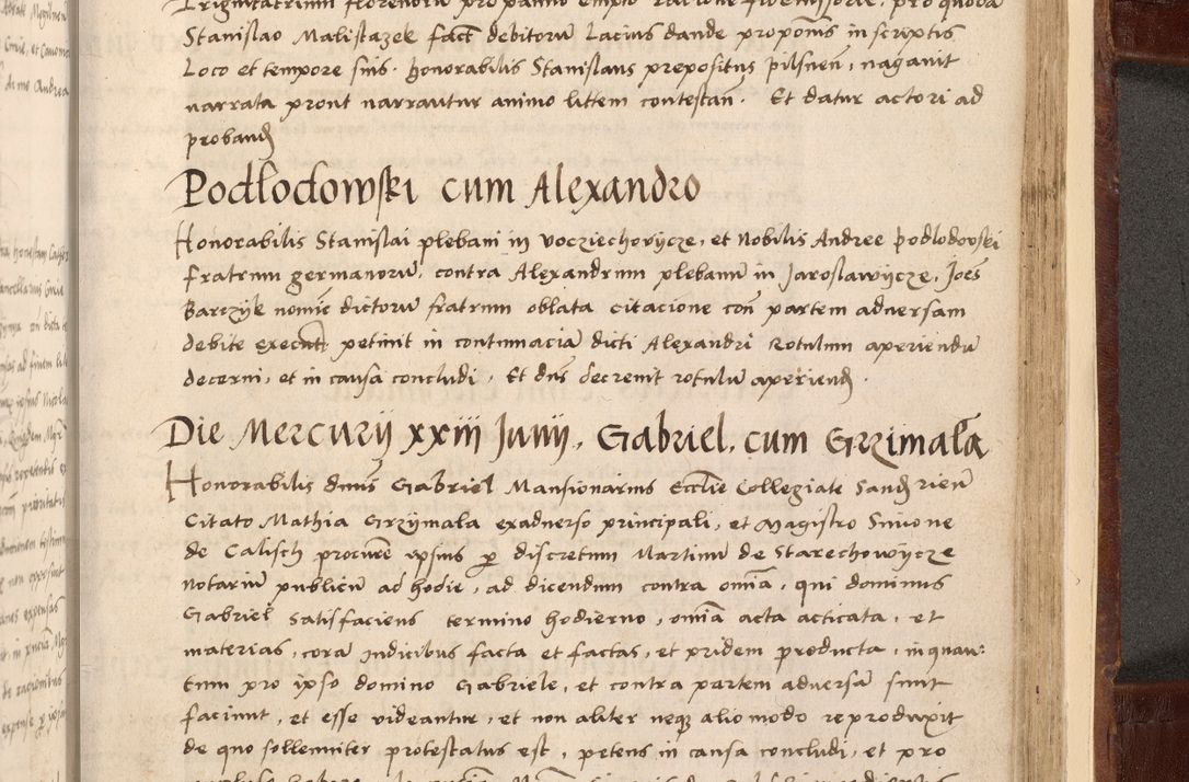 Zdjęcie nr 547 dla obiektu archiwalnego: Volumen I-um actorum coram R. D. Petro Tomicki, episcopo Cracoviensi et Regni Poloniae Vicecancellario, annoru 1524 a mense Aprili, 1525, 1526, 1527, 1528 et 1529 inclusive, quoeum indicem ad finem eiusdem voluminis videre licet.