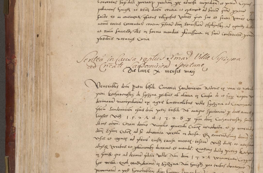 Zdjęcie nr 538 dla obiektu archiwalnego: Volumen I-um actorum coram R. D. Petro Tomicki, episcopo Cracoviensi et Regni Poloniae Vicecancellario, annoru 1524 a mense Aprili, 1525, 1526, 1527, 1528 et 1529 inclusive, quoeum indicem ad finem eiusdem voluminis videre licet.