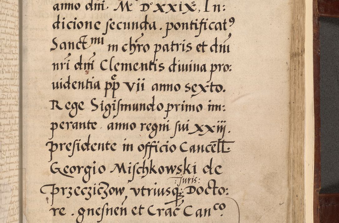 Zdjęcie nr 541 dla obiektu archiwalnego: Volumen I-um actorum coram R. D. Petro Tomicki, episcopo Cracoviensi et Regni Poloniae Vicecancellario, annoru 1524 a mense Aprili, 1525, 1526, 1527, 1528 et 1529 inclusive, quoeum indicem ad finem eiusdem voluminis videre licet.